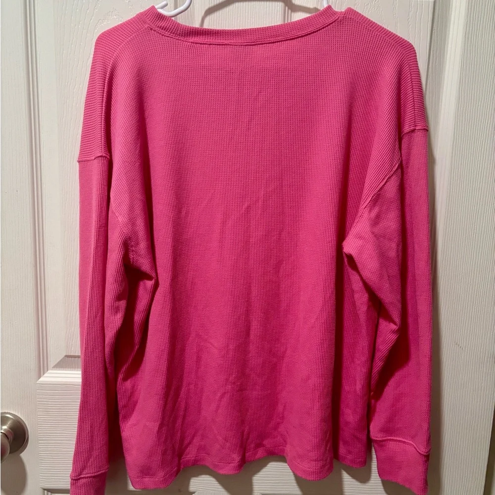 PINK Victoria's Secret Long Sleeve Pink - Sleep shirt - Picture 3 of 4